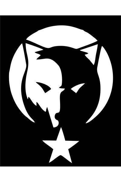 Birim Matbaa Ay Star and Wolfoto Sticker (21X16Cm)