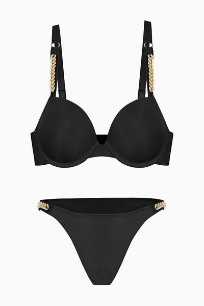 Wonna Set de chiloți micro sutien cu lanț Lirio - căptușiți - Moda - 2571 - Negru