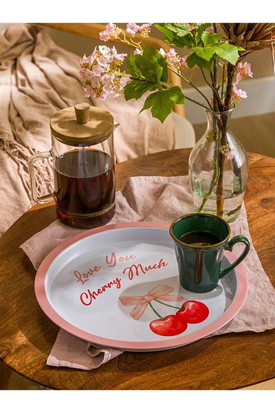 LC Waikiki Lcw Home Printed Decorative Tray 32 cm
