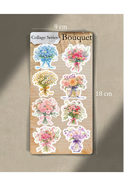 Scrapbook Collage Series - Bouquet Sticker Sayfası / Scrapbook, Journal