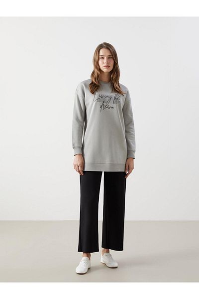 LC Waikiki Γυναικείο παντελόνι LCW Modest Elastic Waist Loose Fit