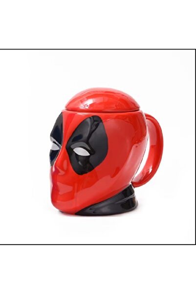 hediyeconcepti 450ml Deedpool Marvel Cute Action Character Heat Resistant Mug Cup