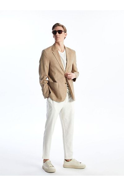 LC Waikiki New Season Slim Fit Linen Mixed Men's Trousers - S48965Z8