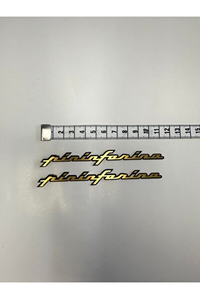 MOTTOMOR Pininfarina نقش مكتوب باللون الذهبي 11.5 سم