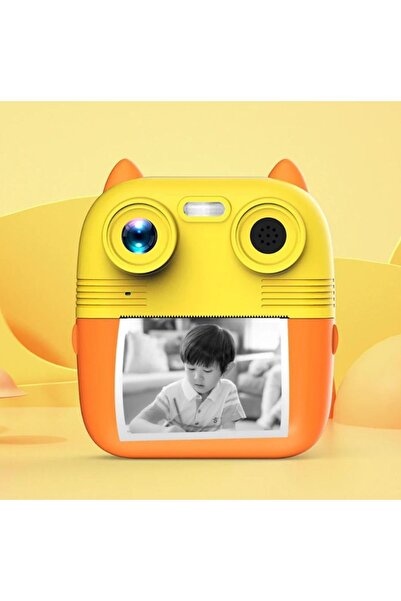 qasul Çocuklar İçin Anında Baskı 1080P Hd Mini Kamera  Şarj Edilebilir Şipşak...