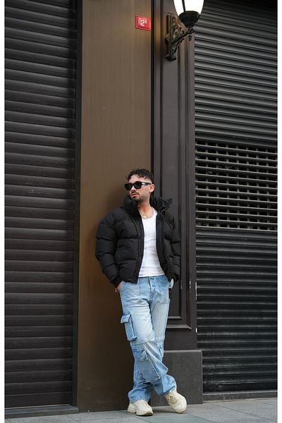 İga Collection Men's Concealable Hooded Puffer Coat