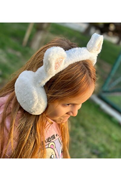 Queen Nelly Căști de lux cu urechi de pisică, cu păr alb, căști pentru copii și adulți