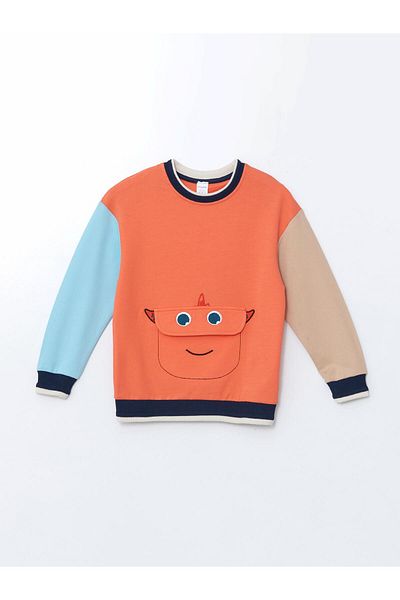 LC Waikiki Lcw Kids Crew Neck Printed Boys Sweatshirt
