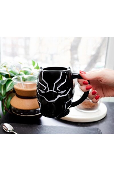hediyeconcepti كوب بلاك بانثر أكشن سيراميك سعة 550 مل - كوب للشرب