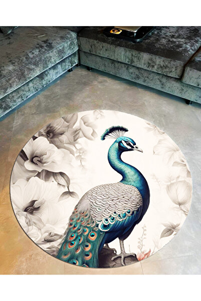 Rugs Modern Halı مجموعة Semih سجادة زخرفية حديثة بقاعدة منسوجة وزهور رمادية و...