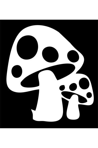 Birim Matbaa Mushrooms Auto Sticker (18X19 cm)