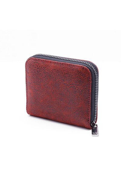 Uderra Leather Uderra Women's Genuine Leather Red Mini Wallet - S1Kc0112