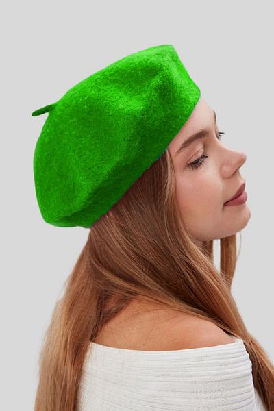 derikem Female Artist Painter Hat Classic French Beret Fashion Artist Hat Felt French Hat
