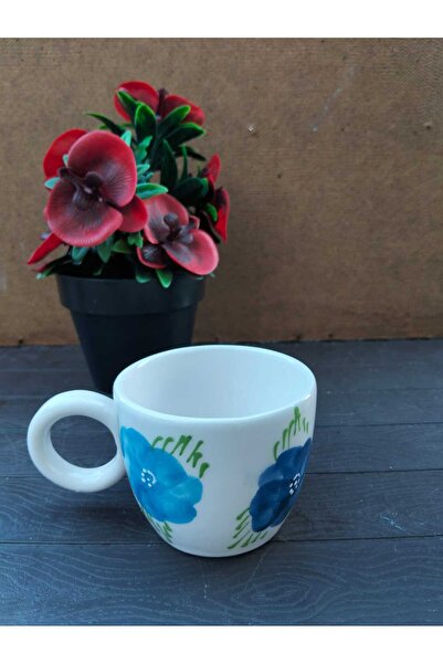 Home Kahve fincanı "Mavi çiçek"