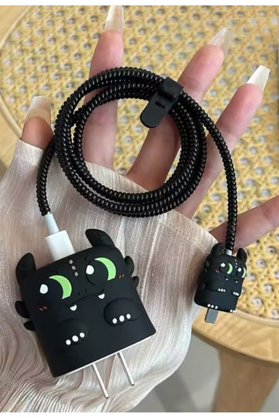 Go Aksesuar iPhone 18/20 W Şarj Cihazı Uyumlu 4 Parça Şarj Koruma Seti