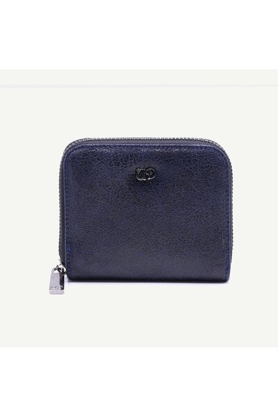 Uderra Leather محفظة صغيرة للنساء من الجلد الطبيعي باللون الأزرق الداكن من Ud...