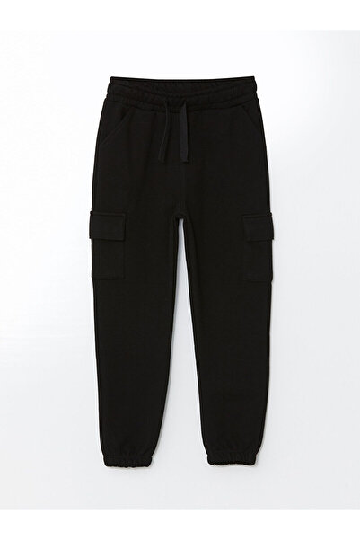 LC Waikiki LCW Kids Μαύρο Παιδικό Φούτερ με Ελαστική Μέση για Αγόρια