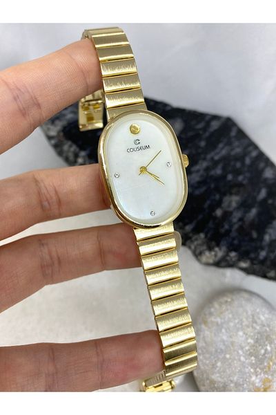 Coliseum Women's White Gold Wristwatch Inside