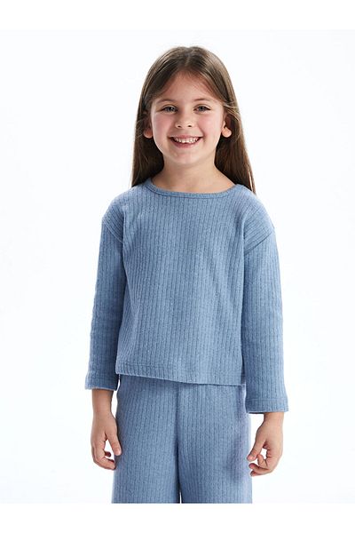 LC Waikiki Lcw Kids Crew Neck Basic Girls' T-Shirt and Pants 2-Piece