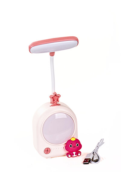 MUKKO HOME Figürlü Temalı Şarj Edilebilir Masa Lambası – USB Şarjlı  Çocuk De...