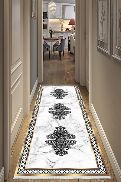 VOPTEKS Gold Halıyolluk Makinede Yıkanabilir Halı Kaymaz Taban Halı