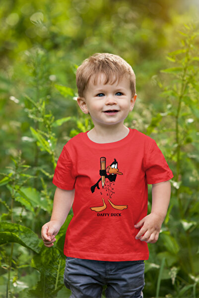 oneagılyazı Tricou supradimensionat pentru copii cu imprimeu Dafy Duck