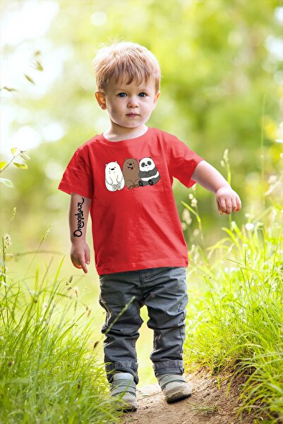 oneagılyazı Tricou supradimensionat pentru copii cu imprimeu urs