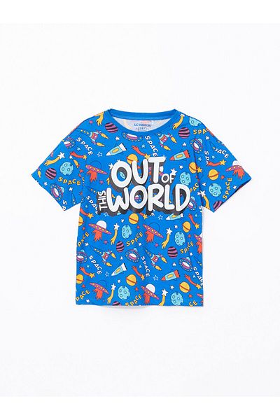 LC Waikiki Set de pijamale pentru copii LCW Kids, cu gâtul rotund, pentru băieți
