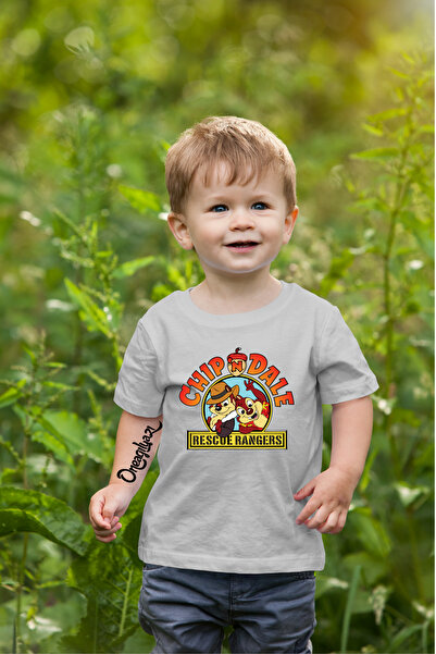 oneagılyazı Детска тениска с принт Chip Dale Уголемен