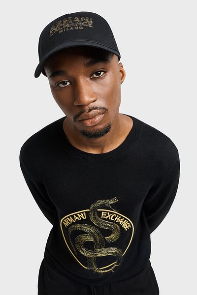 Armani Exchange Logo Printed 100% Cotton Hat Men's Hat Xm 000284   Af12102 Uc001