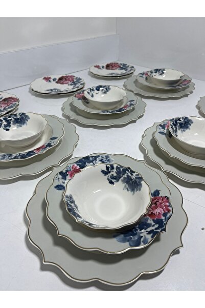 MİHMAN HOME Arow 24 Parça Porselen Yemek Takımı