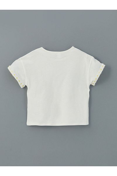 LC Waikiki Lcw Kids Crew Neck Floral Girl's T-Shirt