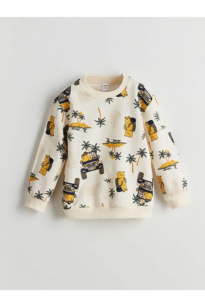 LC Waikiki Crew Neck Printed Boys Sweatshirt 2 Pack