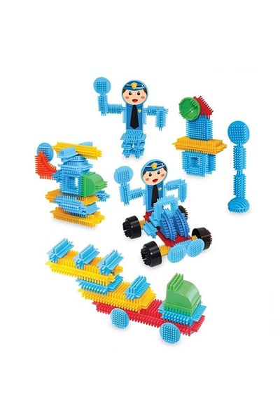 DEDE Child Grandfather Cactus Blocks Police Set 55 Pieces