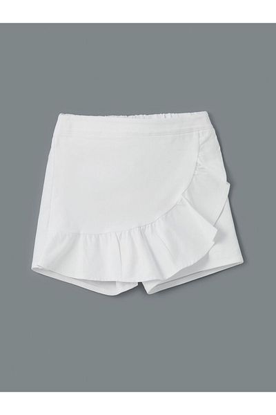LC Waikiki Elastic Waist Ruffled Girl's Shorts Skirt