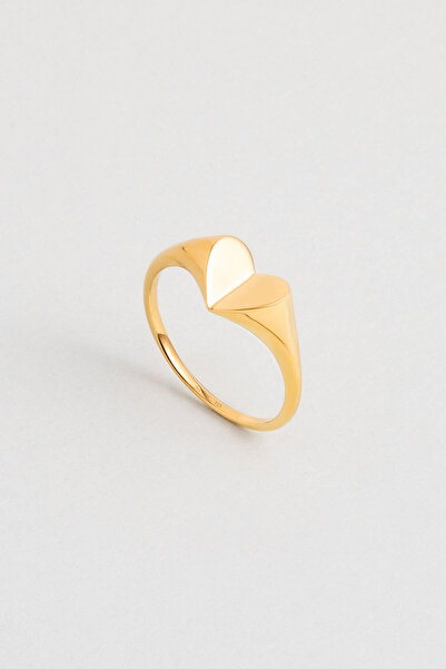 So CHIC... Aşk Labirenti 18 Ayar Sarı Altın Kaplama Gümüş Yüzük