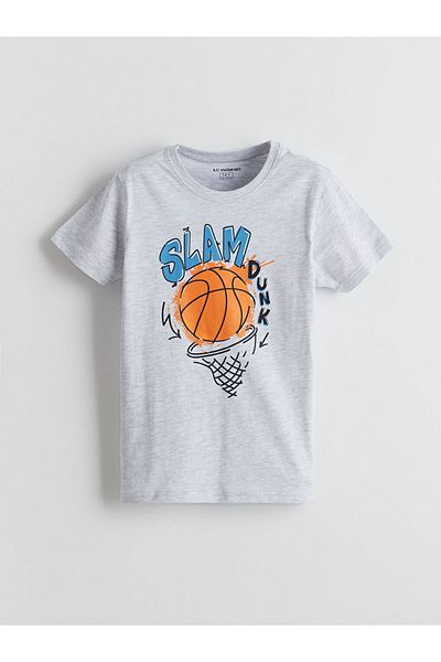 LC Waikiki Set de pijamale pentru băieți LCW Kids Crewneck cu pantaloni scurți