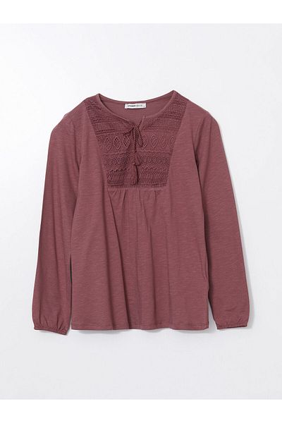 LC Waikiki Γυναικεία μπλούζα New Season με κεντημένο γιακά - S57572Z8