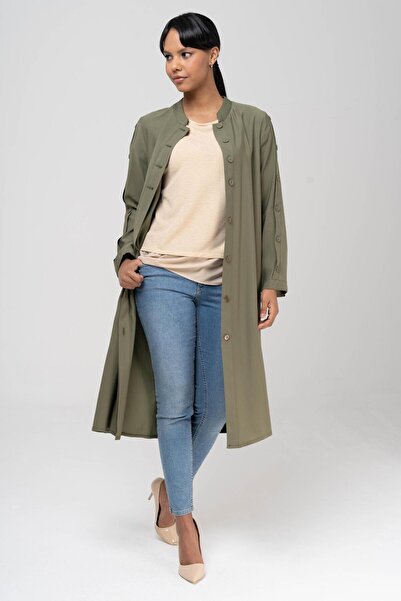 Olcay Judge Collar Button Accessory Unlined Cap A.KHAKI 6481