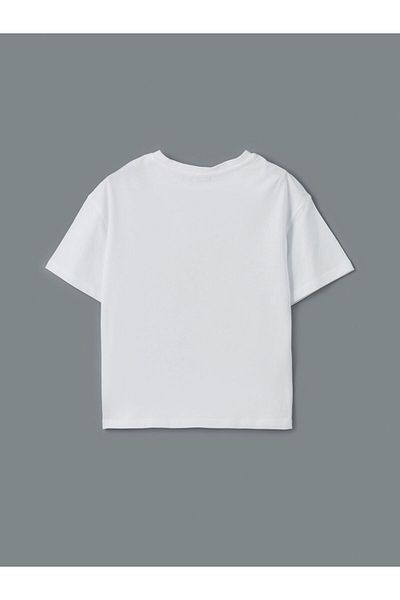LC Waikiki Tricou pentru fete cu gât crew de sezon nou - S5BK25Z4