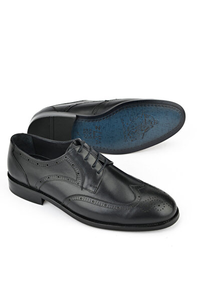 Ziya Ανδρικά κλασικά παπούτσια από γνήσιο δέρμα - 1511027Z409 Μαύρο