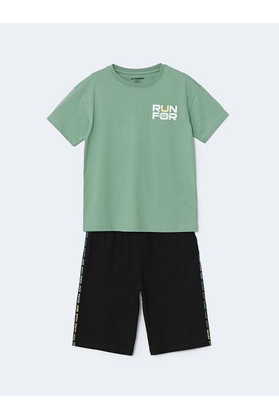 LC Waikiki Σετ Πιτζάμες Boy's Crew Neck με σορτς