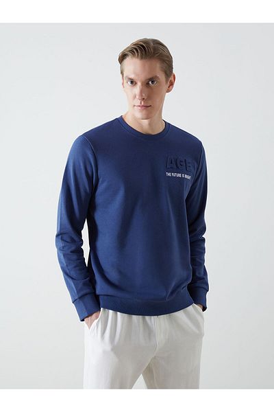 LC Waikiki Crew Neck Long Sleeve Printed Men's Sweatshirt