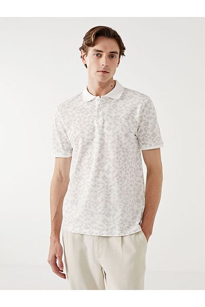 LC Waikiki Ανδρικό μπλουζάκι LCW Vision Polo με κοντό μανίκι Pique με σχέδιο