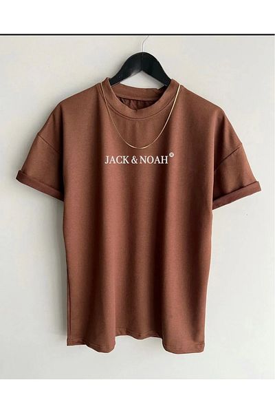 DWN WEAR Μπλουζάκι από χτενισμένο βαμβακερό ύφασμα
