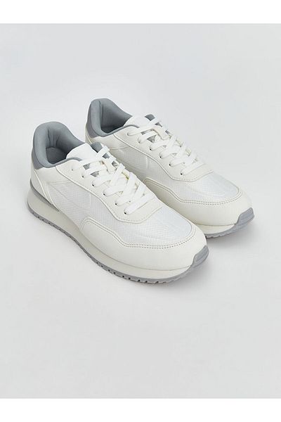 LC Waikiki Pantofi sport pentru femei LCW STEPS albi cu șireturi