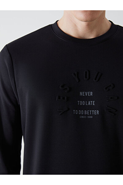 LC Waikiki Ανδρικό φούτερ με μακρυμάνικη λαιμόκοψη LCWAIKIKI Classic Crew