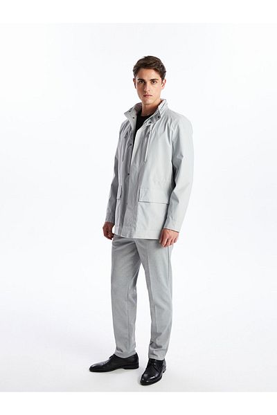 LC Waikiki SOUTHBLUE Standard Fit Hooded Men's Coat