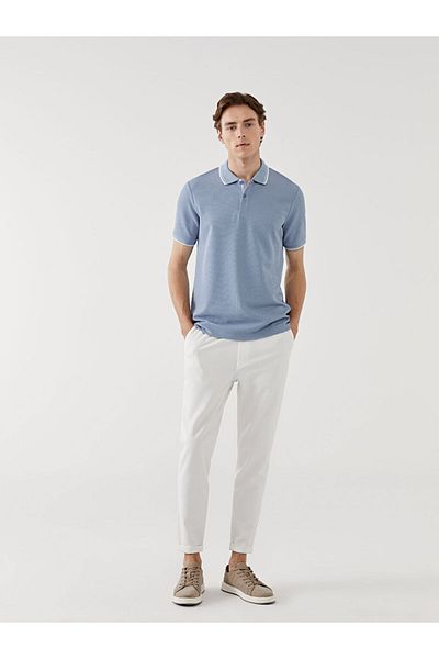 LC Waikiki Tricou pentru bărbați cu mânecă scurtă cu guler polo de sezon nou - S53482Z8
