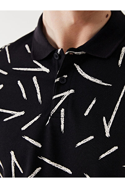 LC Waikiki Ανδρικό μπλουζάκι LCW Vision Polo με κοντό μανίκι Pique με σχέδιο